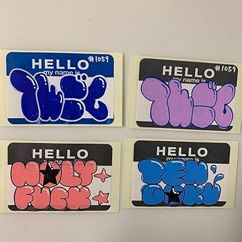Amazon.co.jp: アニメ グラフィティー ステッカー Hello my name